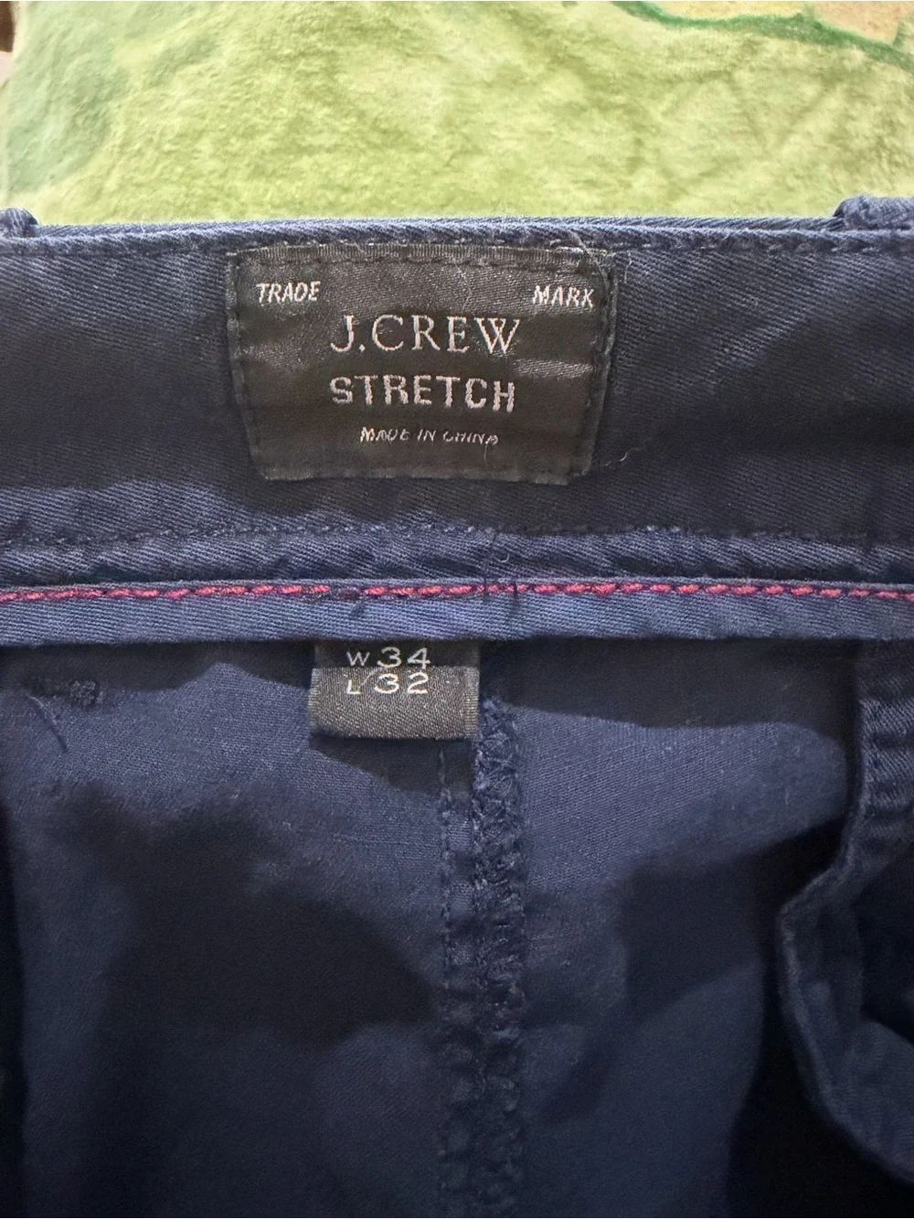 J. Crew Men's Navy Blue Chinos - Slim Tapered Style